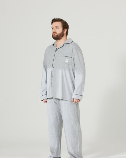Light Gray Ultra-Soft 100% Cotton Pajamas Set