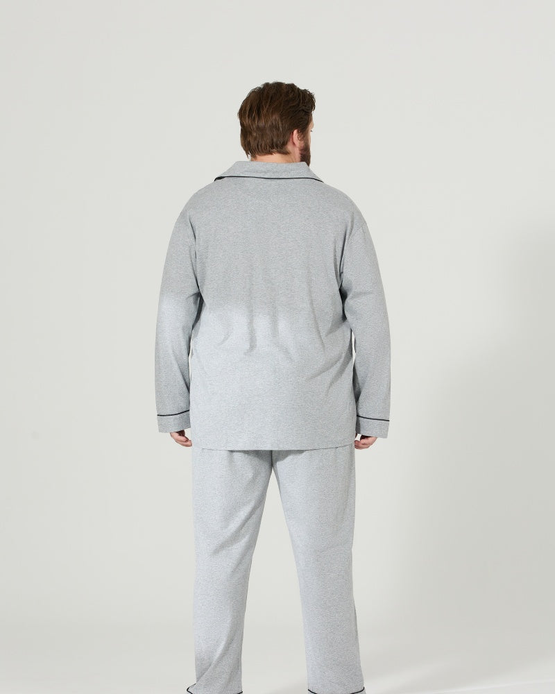 Light Gray Ultra-Soft 100% Cotton Pajamas Set