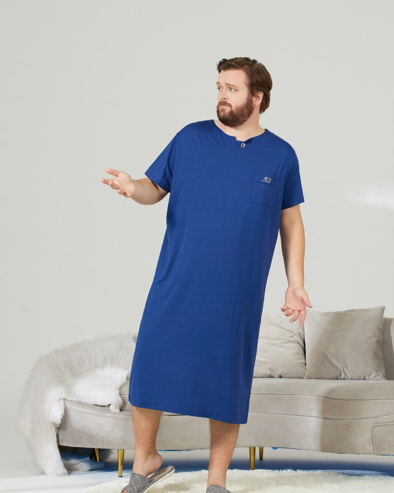 Green Cooling RC Modal Modal Solid Nightshirt