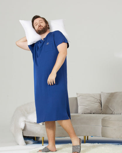 Green Cooling RC Modal Modal Solid Nightshirt