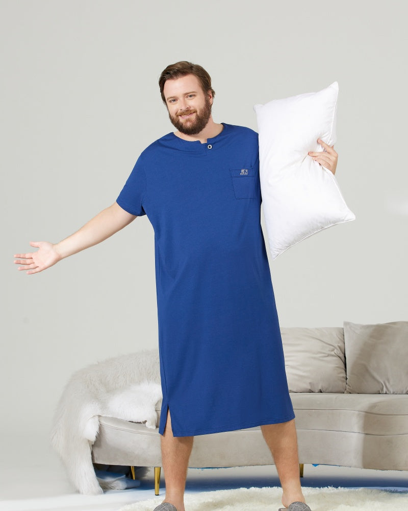 Green Cooling RC Modal Modal Solid Nightshirt