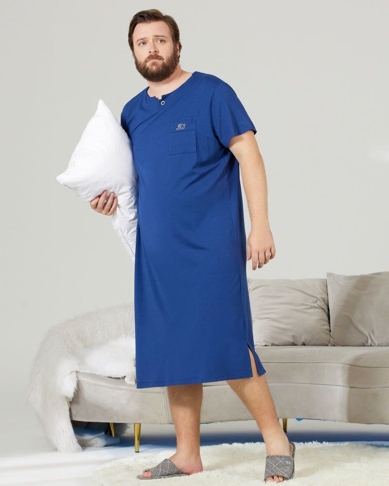 Green Cooling RC Modal Modal Solid Nightshirt