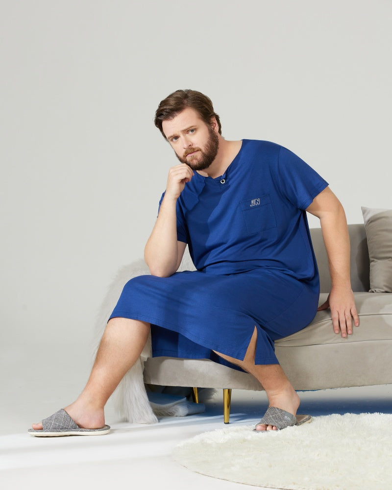 Green Cooling RC Modal Modal Solid Nightshirt